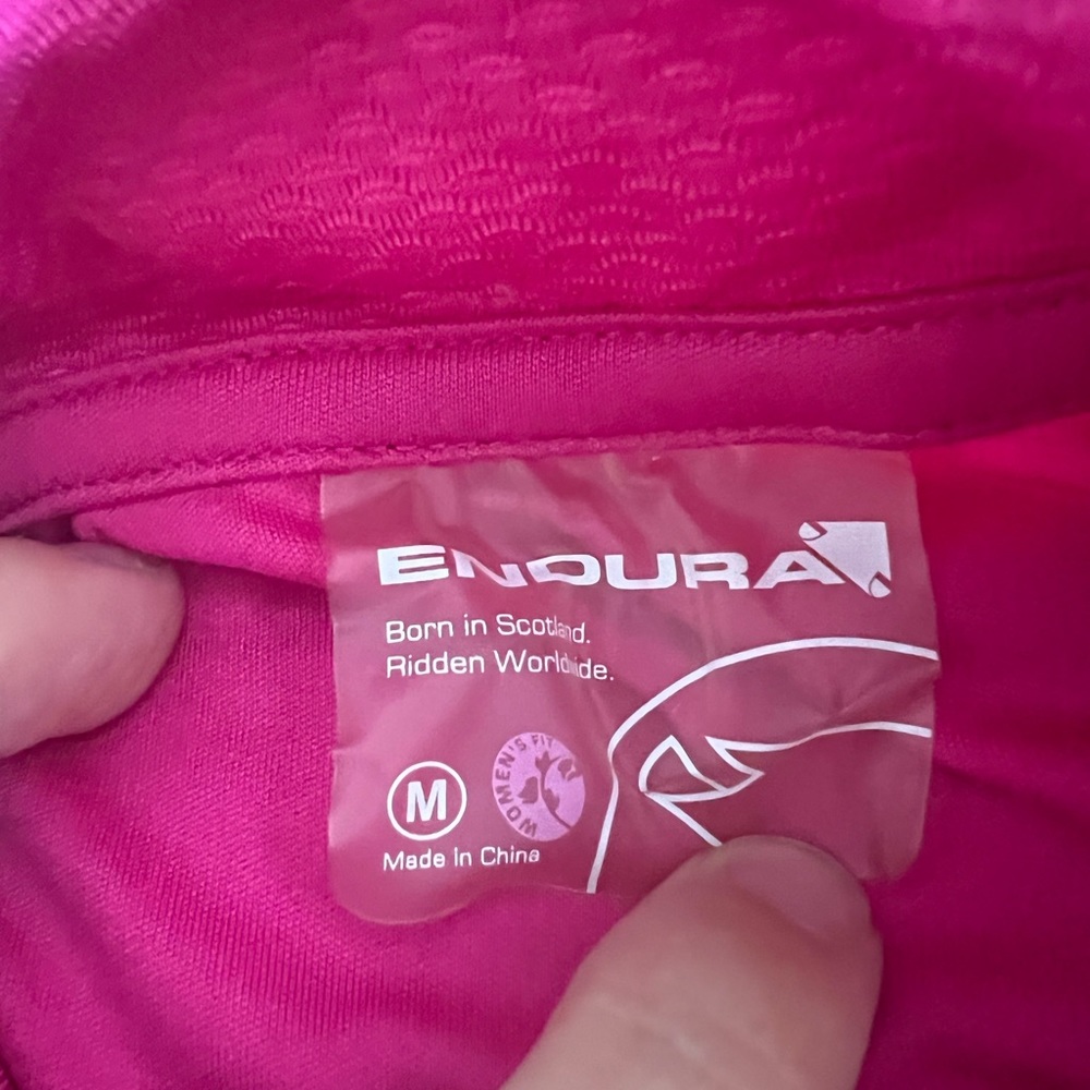 Endura Hyperon Cycling Jersey Womens Medium Pink Full Zip - Picture 7 of 7